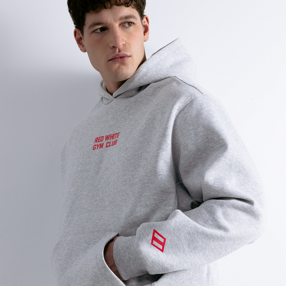 Худи GYM 2.0 серый меланж