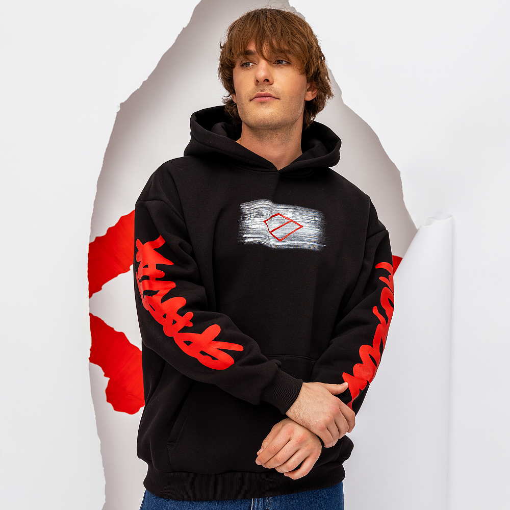 Худи "Black/Red" черный