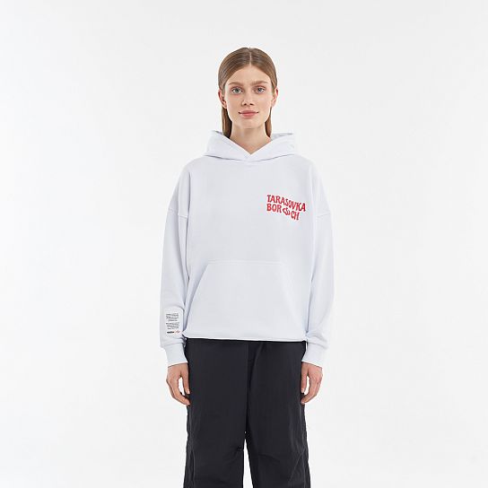 White hoodie BORSCH