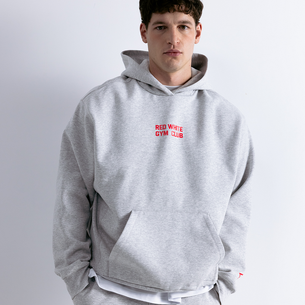 Худи GYM 2.0 серый меланж