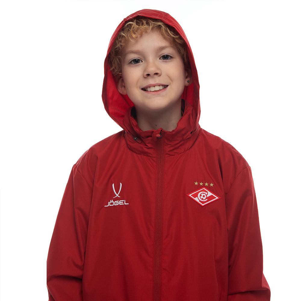 Куртка ветрозащитная Jogel DIVISION красная 2024-25