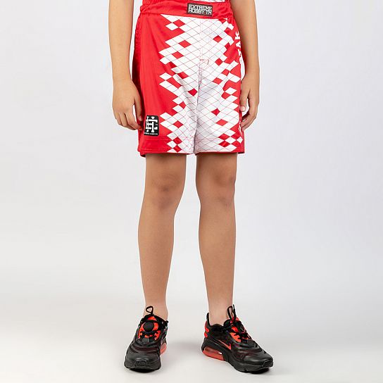 Шорты детские "Ромб" красные