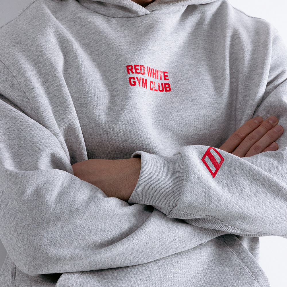 Худи GYM 2.0 серый меланж