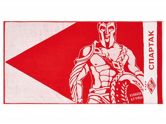 Полотенце банное Спартак "Гладиатор" красно-белое