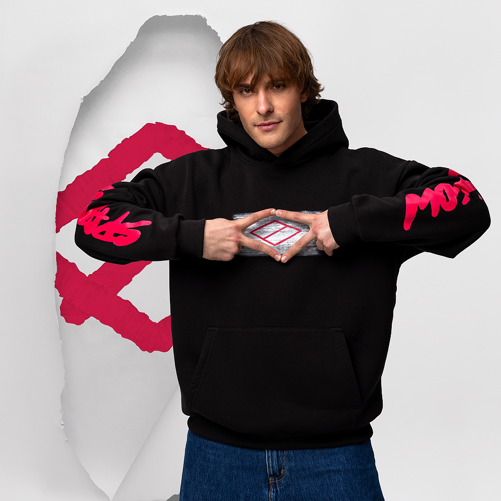 Худи "Black/Pink" черный