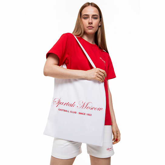 Сумка-шоппер белая FC Spartak Moscow