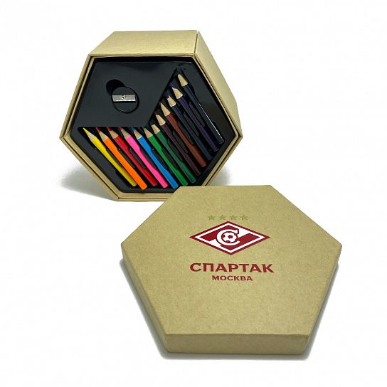 Drawing set 12 felt-tip pens/12 pencils