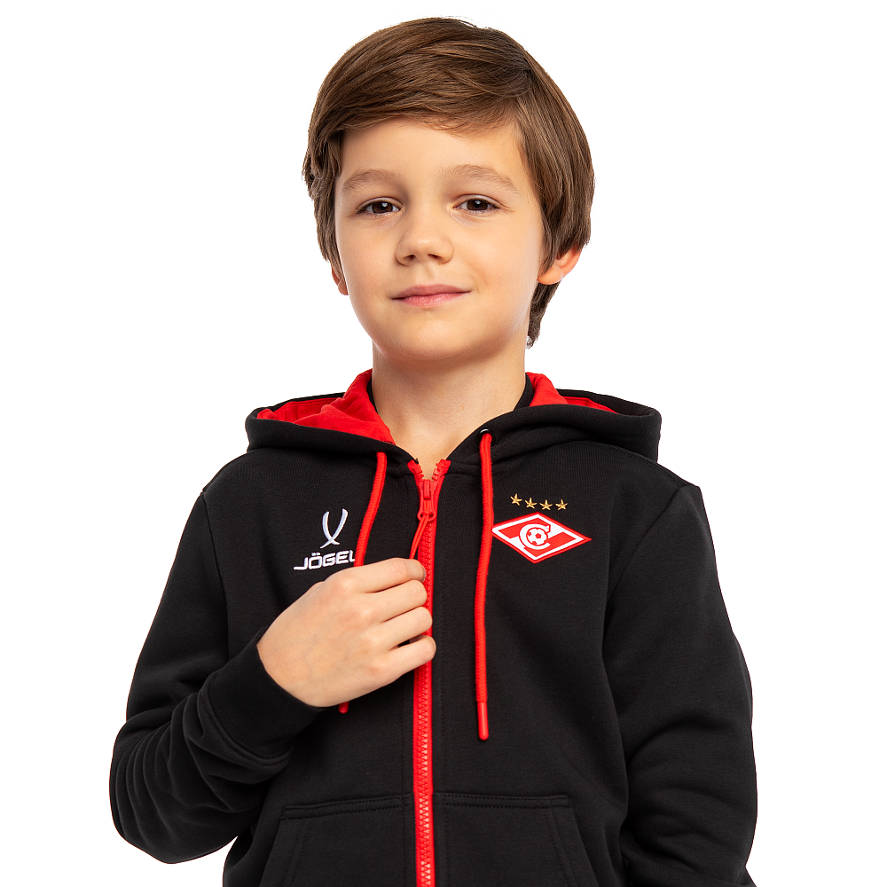 Худи детское Jogel ESSENTIAL Spartak Fleece черное 2025-26