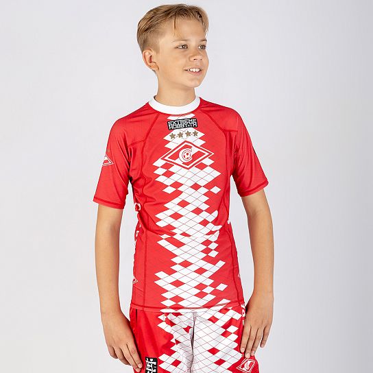 Рашгард детский с коротким рукавом "Ромб"