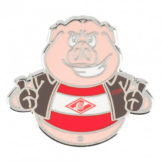 Значок Хрюшка фанат №1 (ФК Спартак)