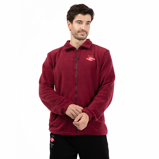 Джемпер флисовый "Спартак" бордовый