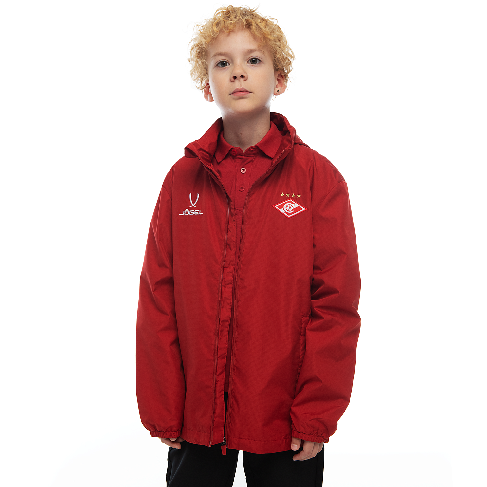 Куртка ветрозащитная Jogel DIVISION красная 2024-25