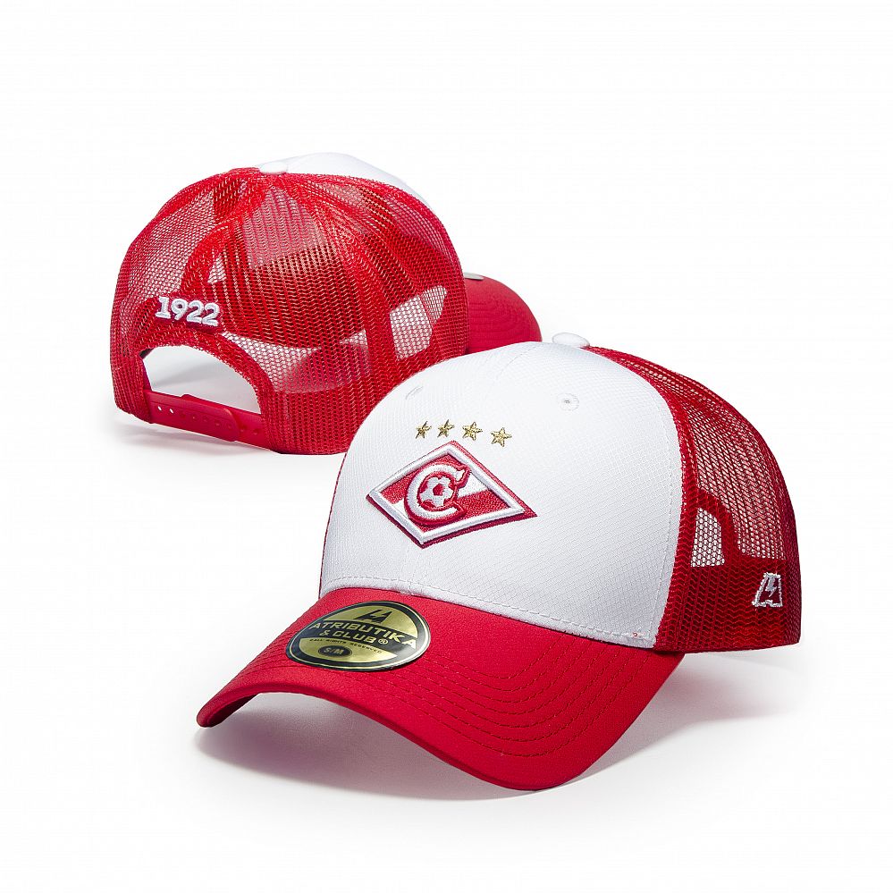 Бейсболка ФК Спартак бело-красн.