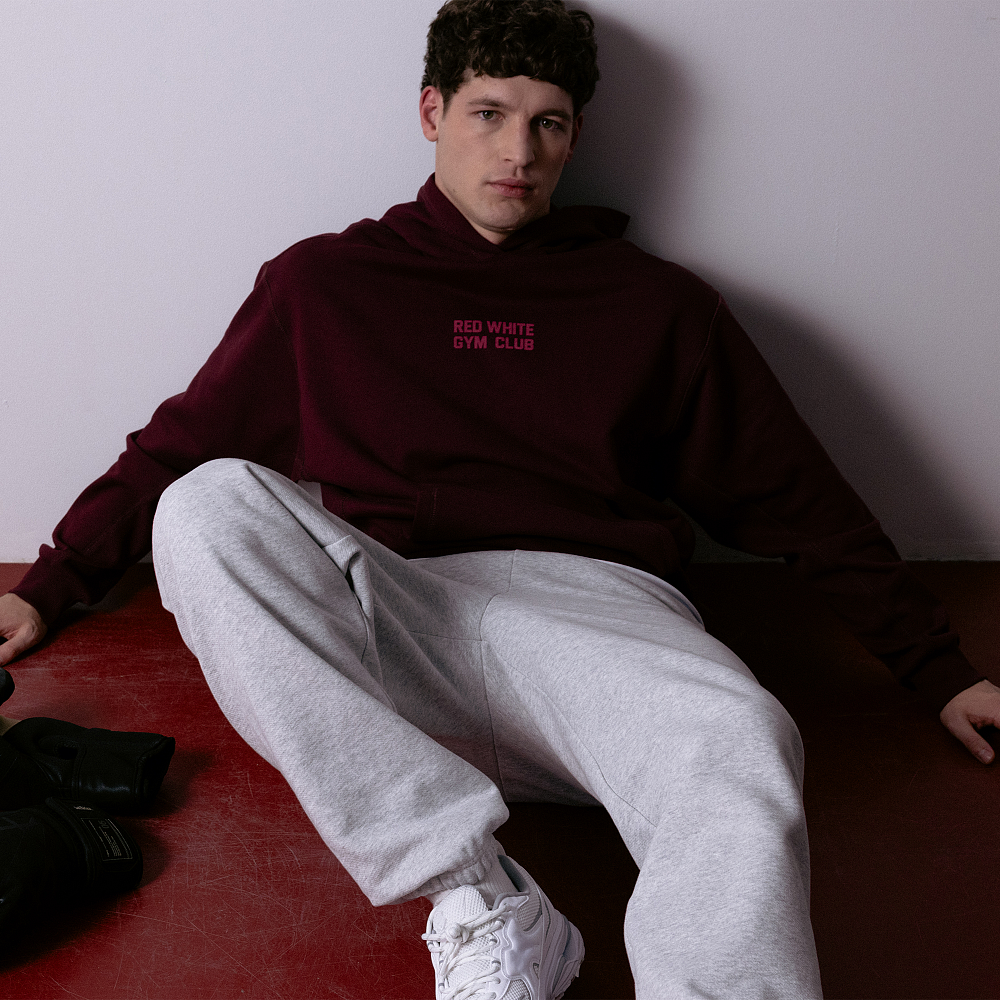 Худи GYM 2.0 бордовый