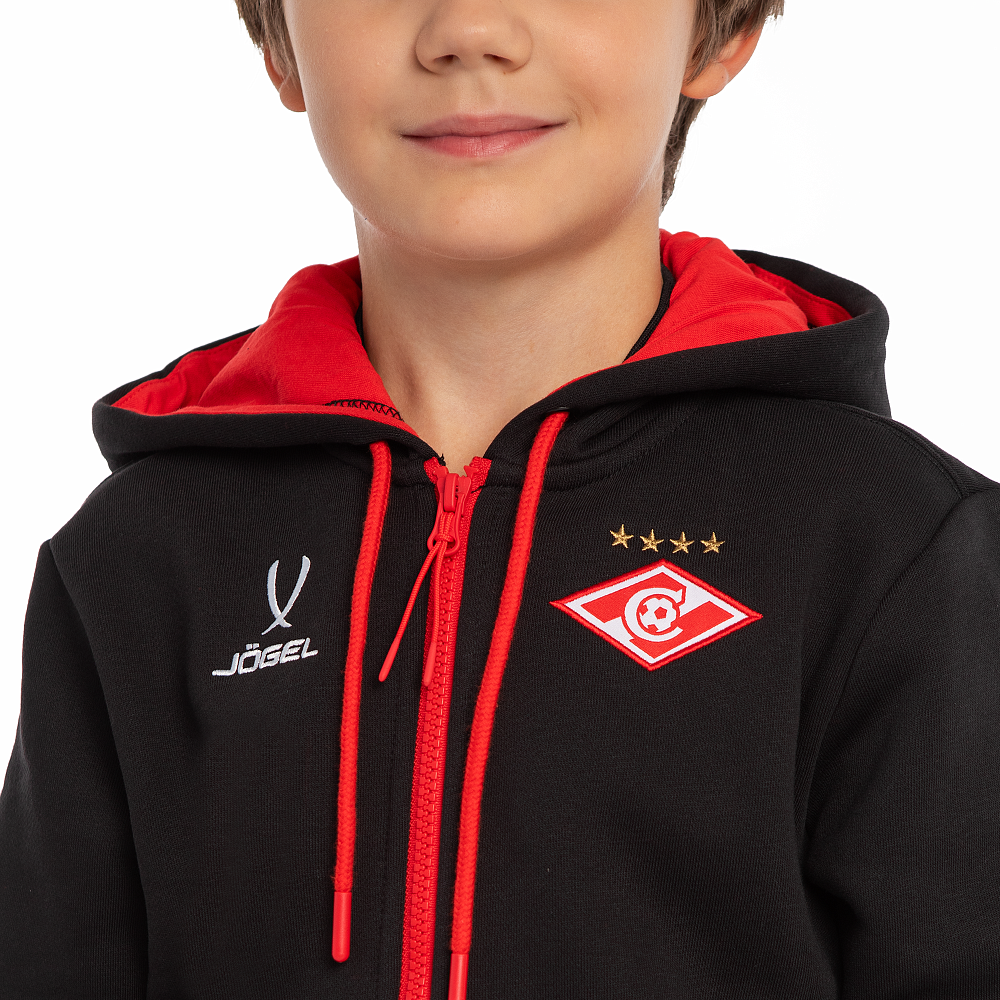 Худи детское Jogel ESSENTIAL Spartak Fleece черное 2025-26