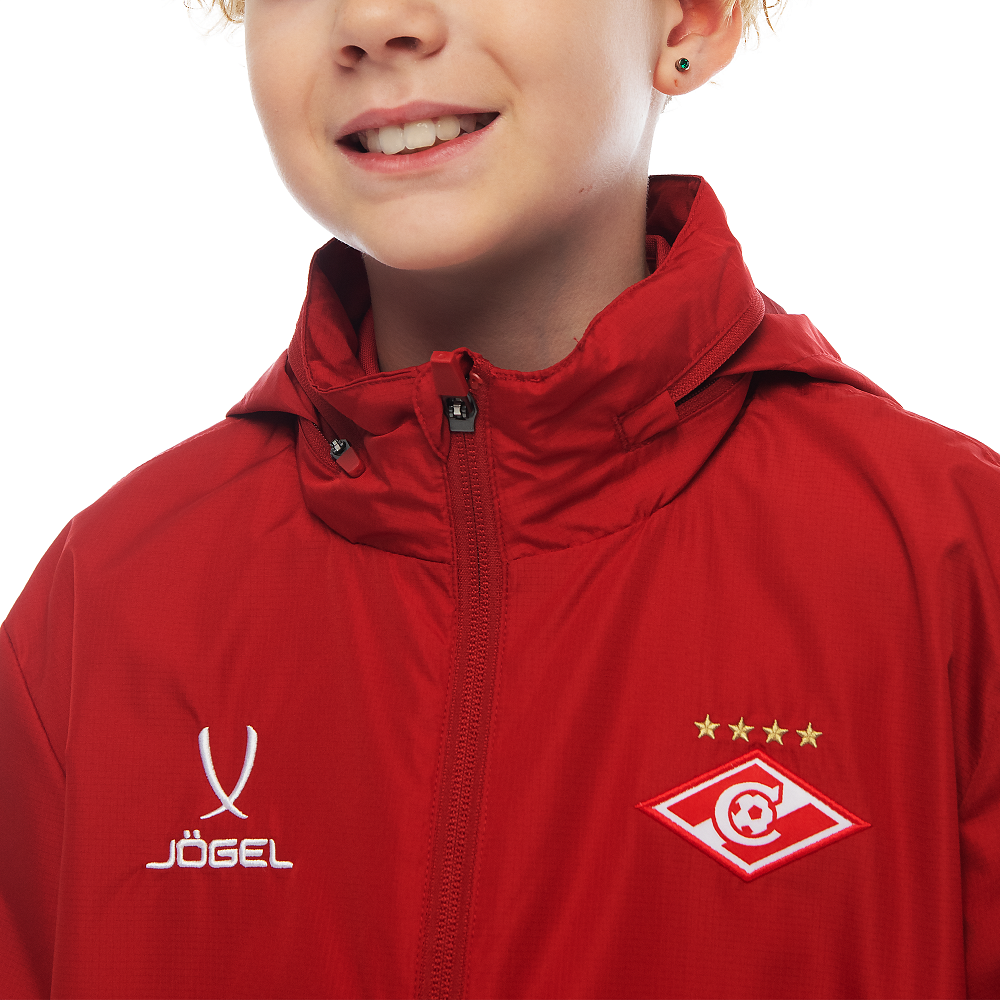 Куртка ветрозащитная Jogel DIVISION красная 2024-25
