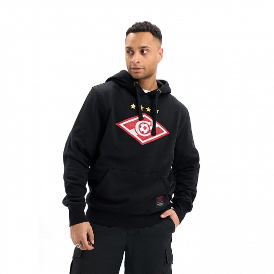 Толстовка ФК Спартак черная (ATRIBUTIKA & CLUB)