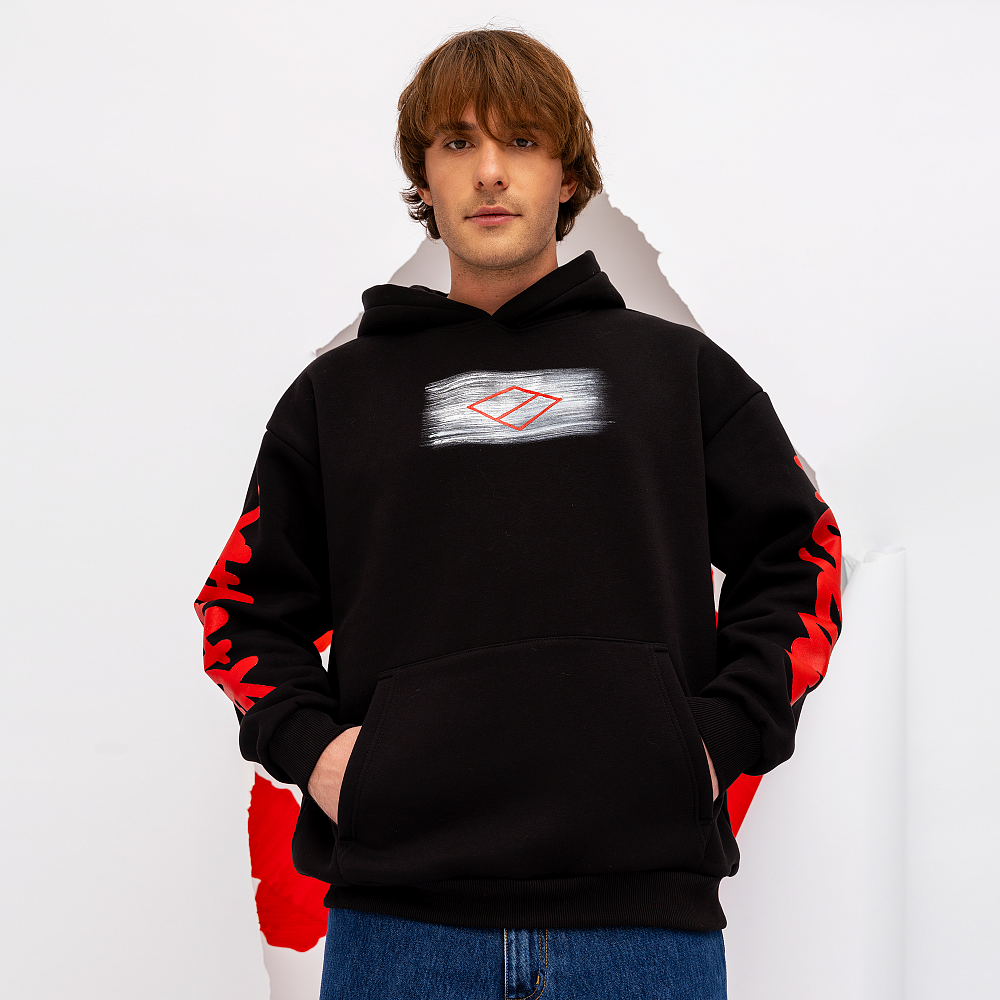Худи "Black/Red" черный