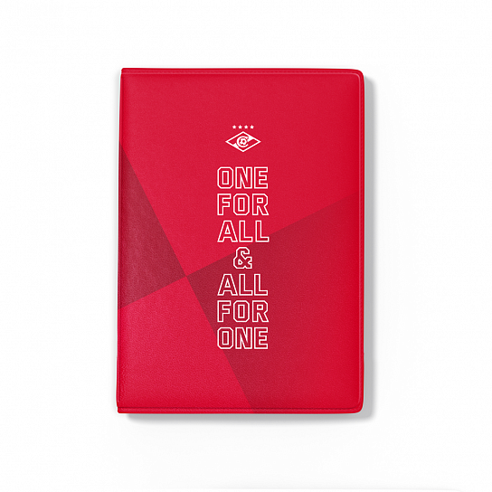Passport cover "FCSM" red