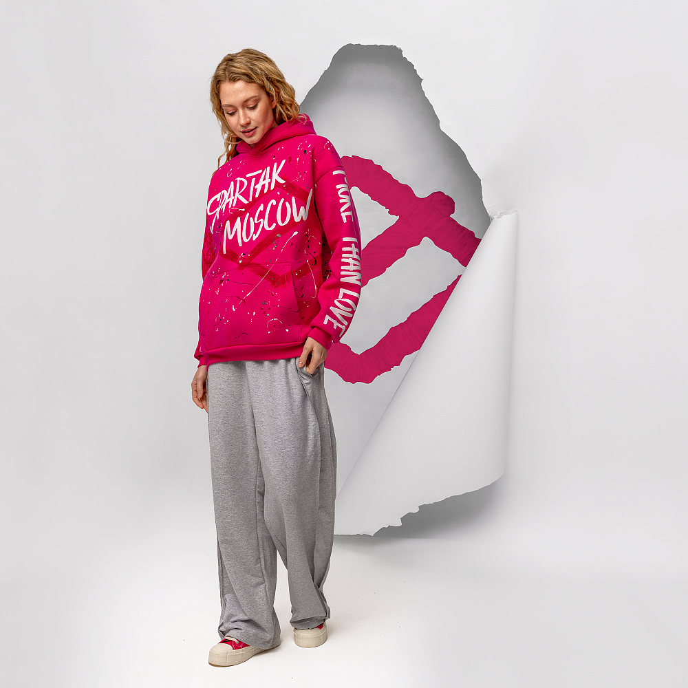 Худи "Spartak" фуксия