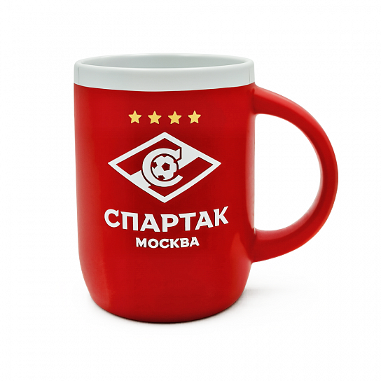 Кружка каменная керамика  300 мл. красная