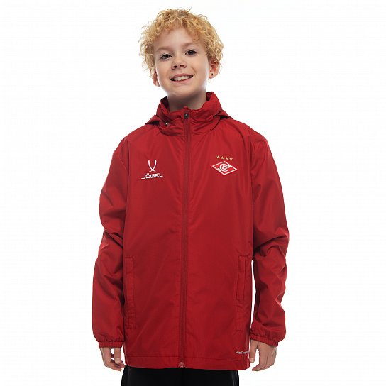Куртка ветрозащитная Jogel DIVISION красная 2024-25