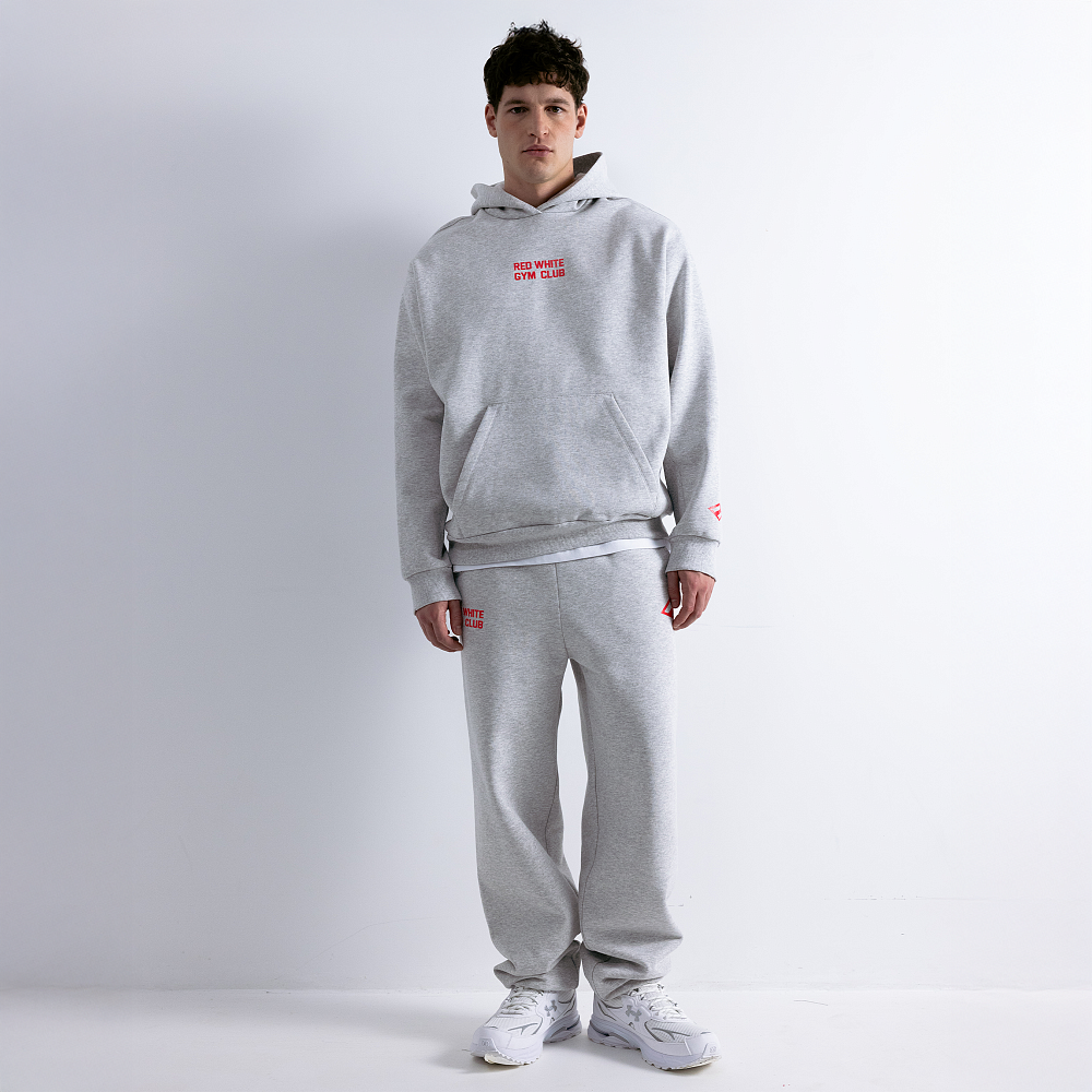 Худи GYM 2.0 серый меланж