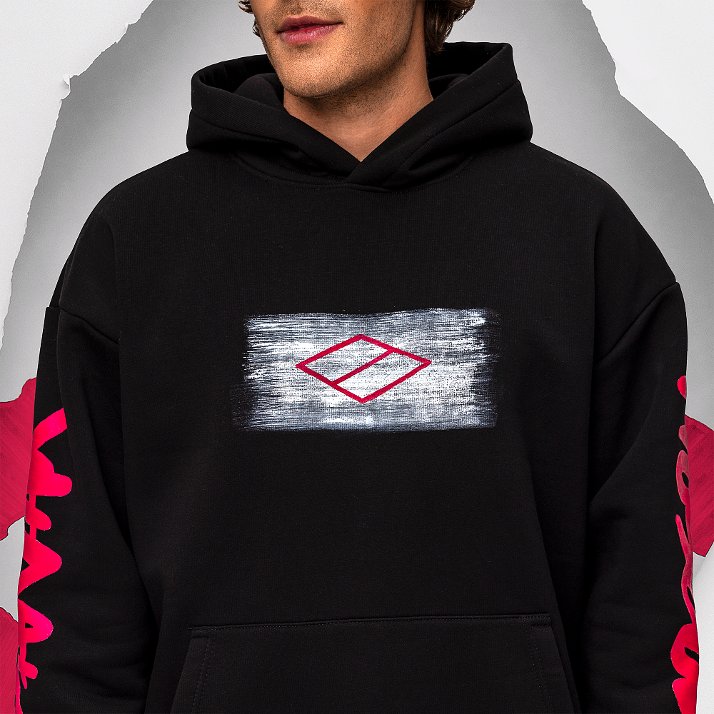 Худи "Black/Pink" черный