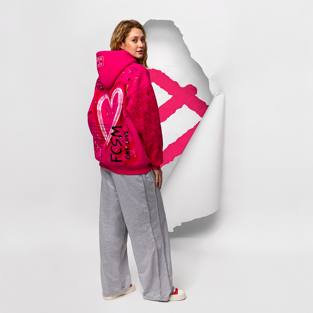 Худи "Spartak" фуксия