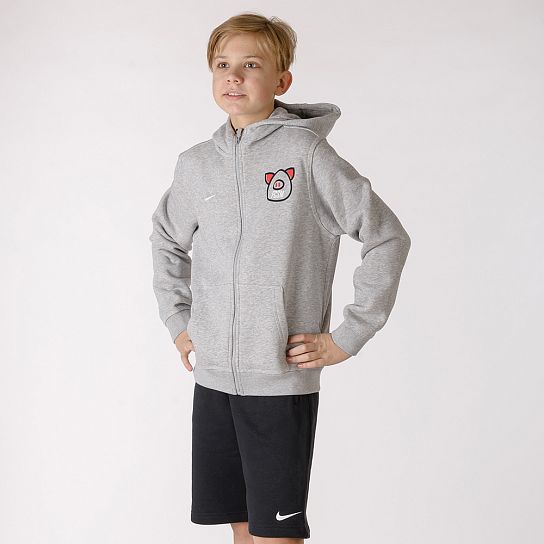 Toastie with zipper Nike children's soccer/soccer shirt