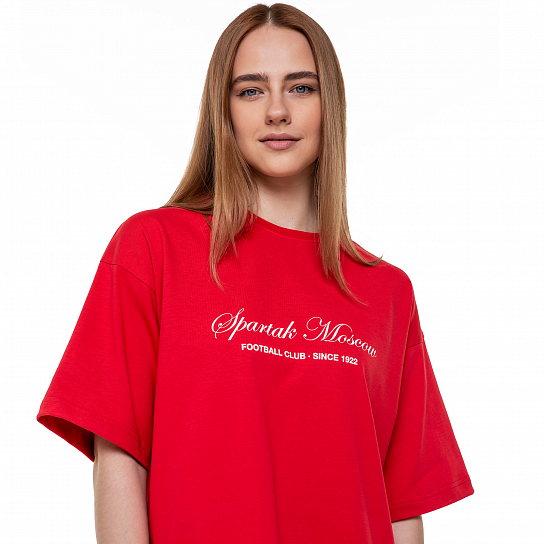 Футболка оверсайз красная FC Spartak Moscow