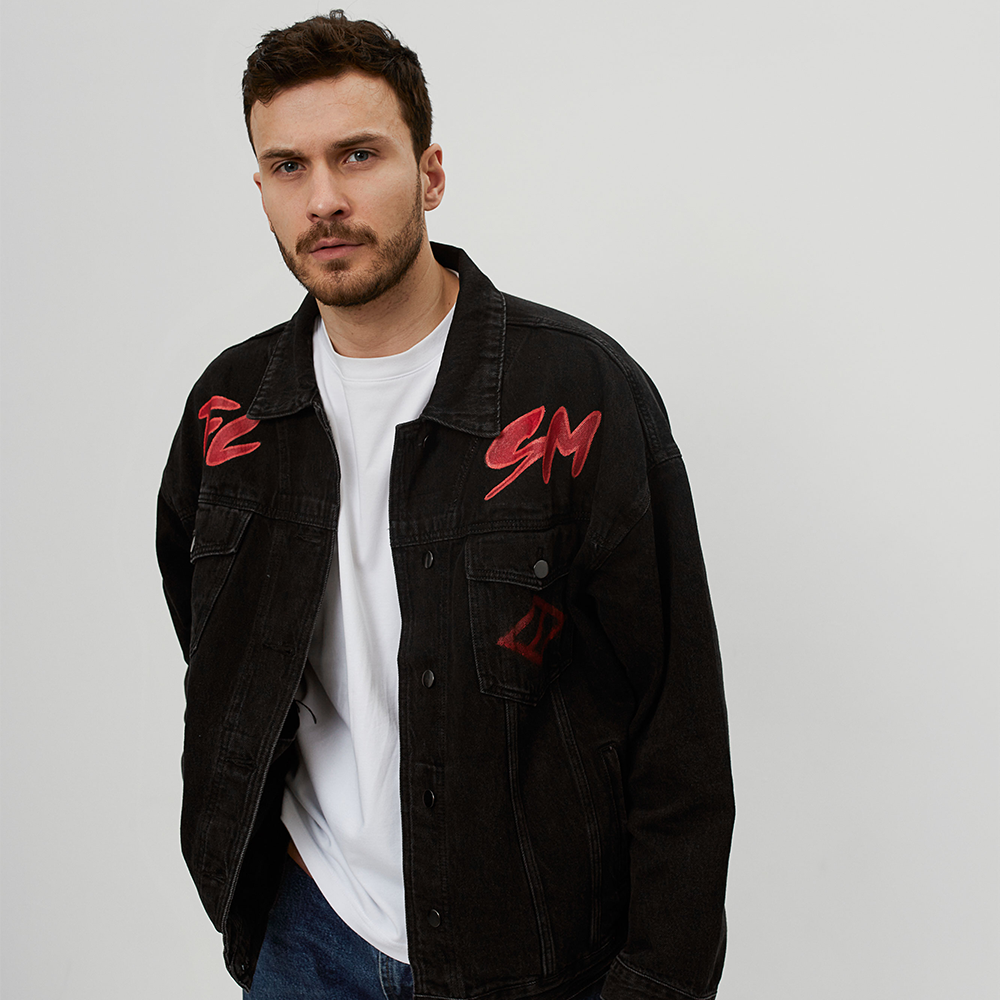 Denim jacket “Gladiator” black