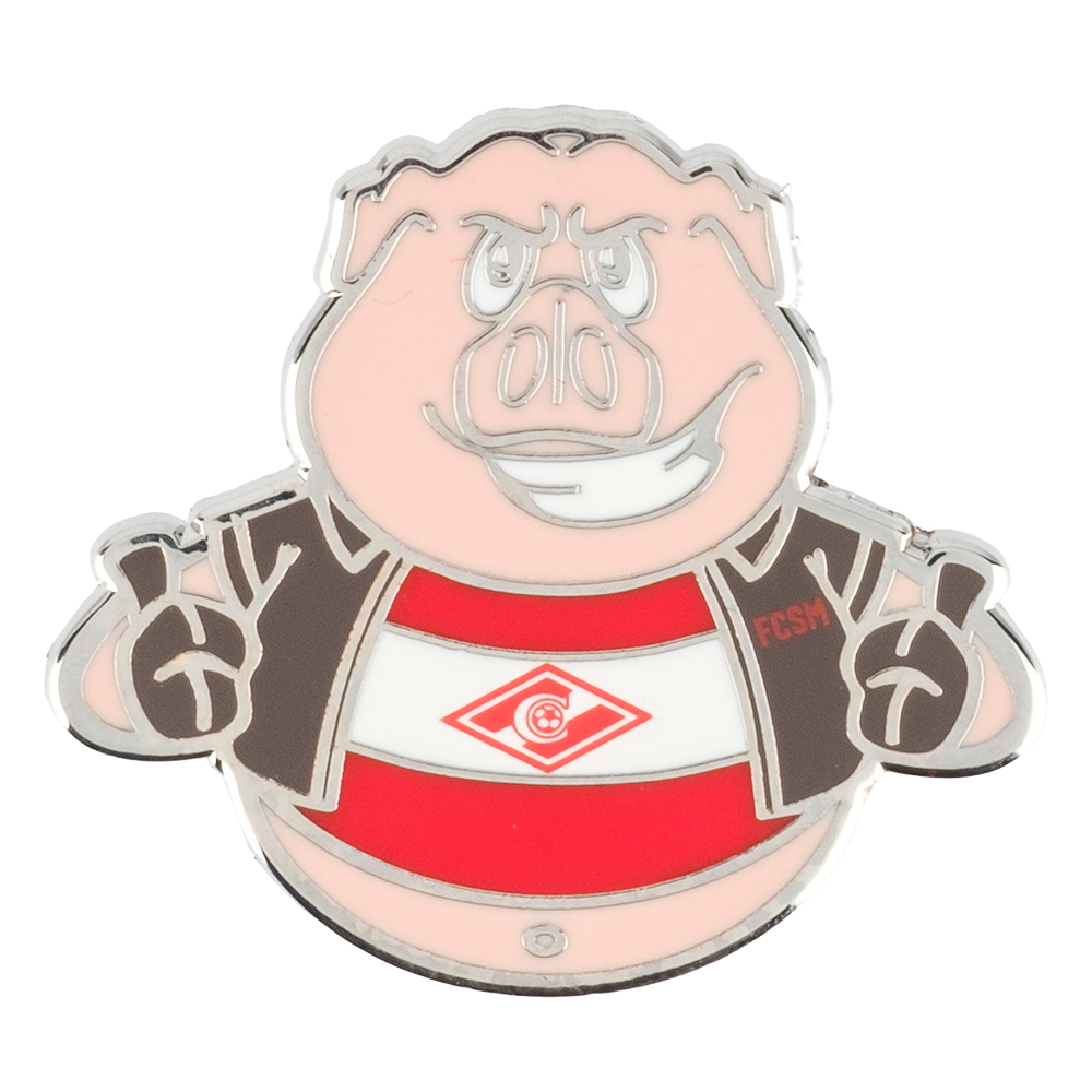 Значок Хрюшка фанат №1 (ФК Спартак)