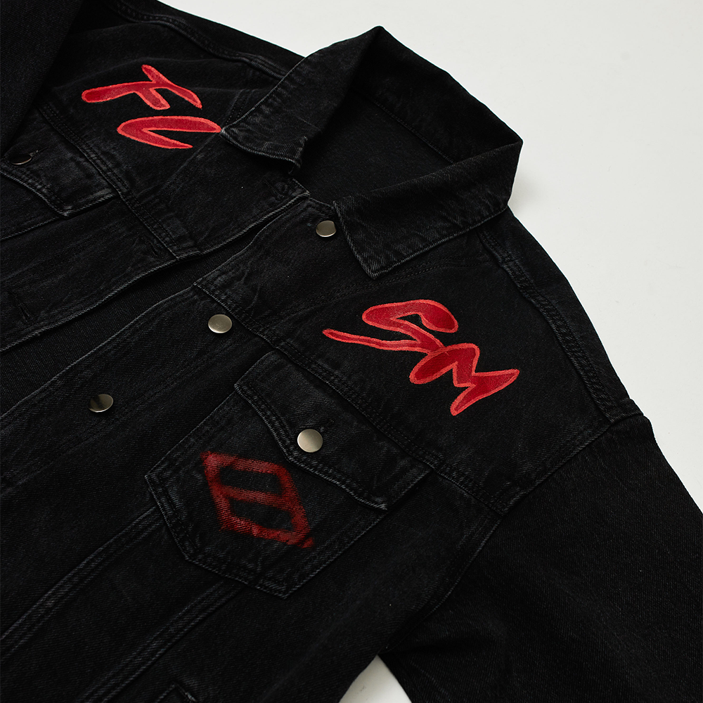 Denim jacket “Gladiator” black